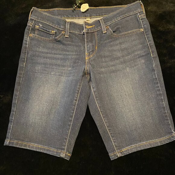 LEVI STRAUSS & CO. 5-Pocket Denim Mid-Rise Jeans Shorts Sz 25 - Picture 1 of 5